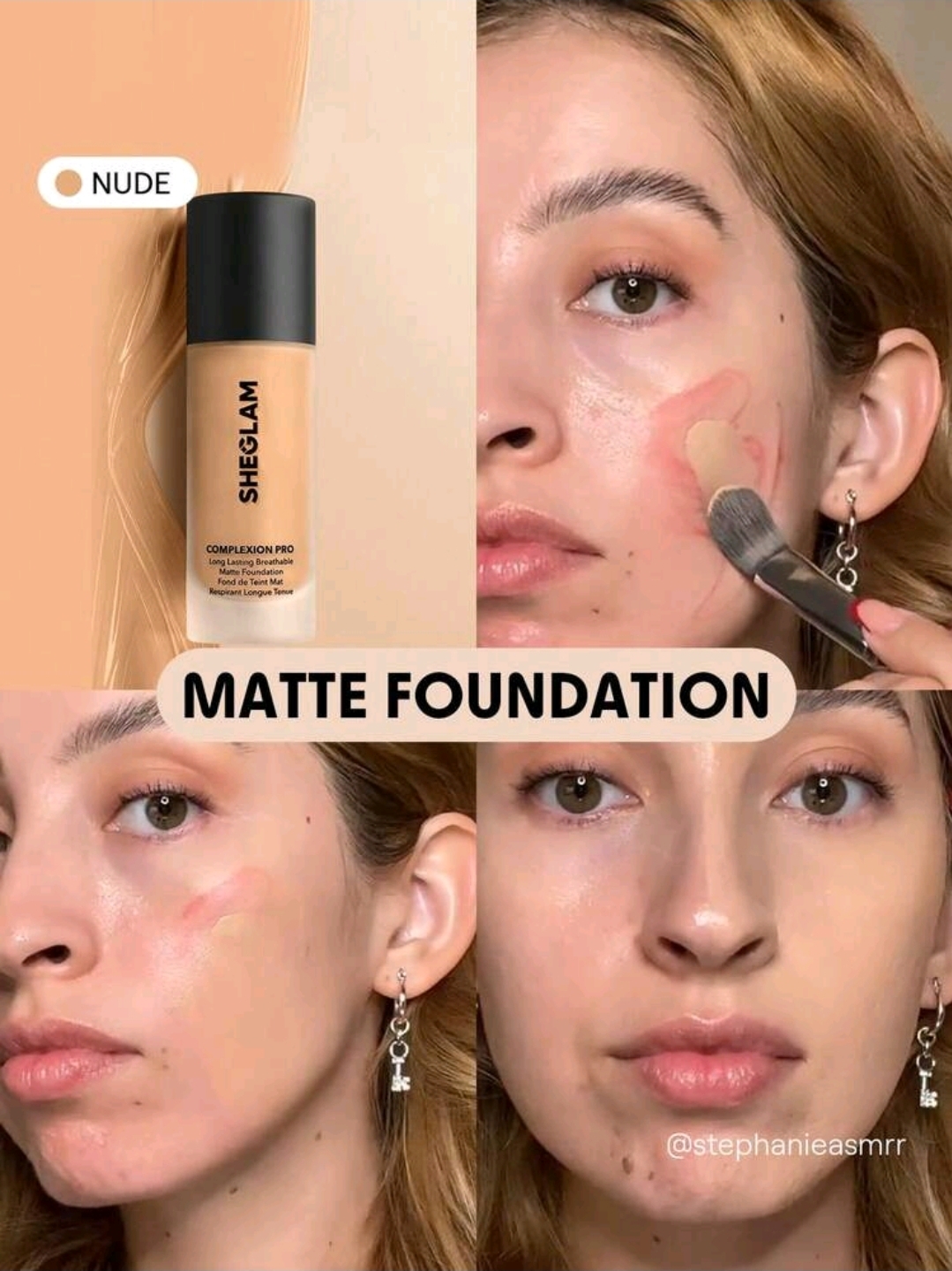 SHEGLAM Matte Foundation-Nude Makeup, WMU-0024
