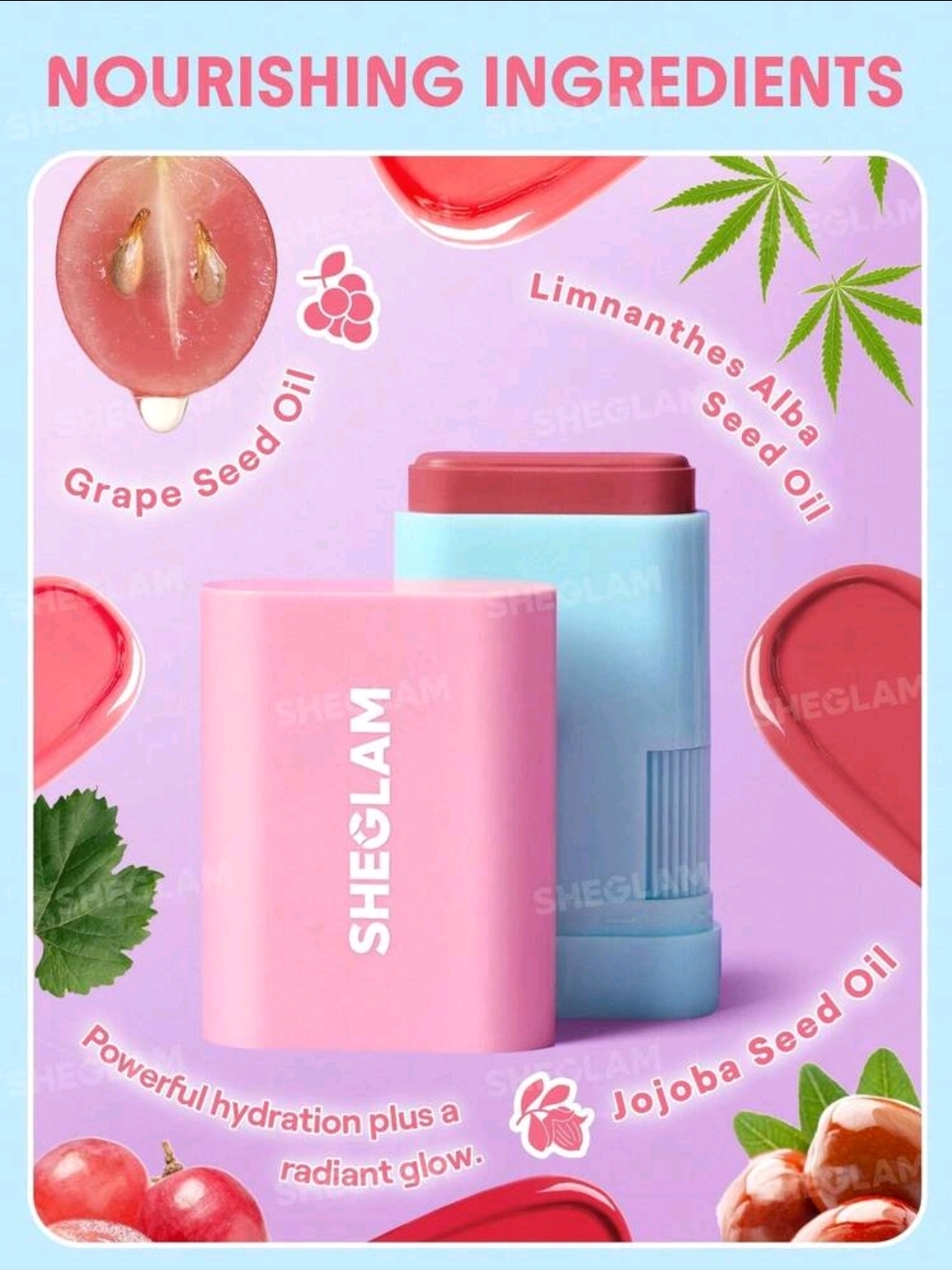 SHEGLAM Glow Blush Stick ( Brisk Baba ) Makeup, WMU-0025