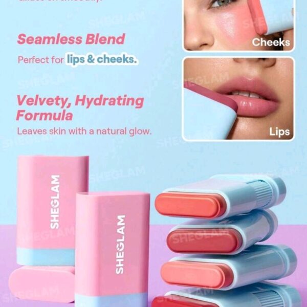 SHEGLAM Glow Blush Stick ( Brisk Baba ) Makeup, WMU-0025