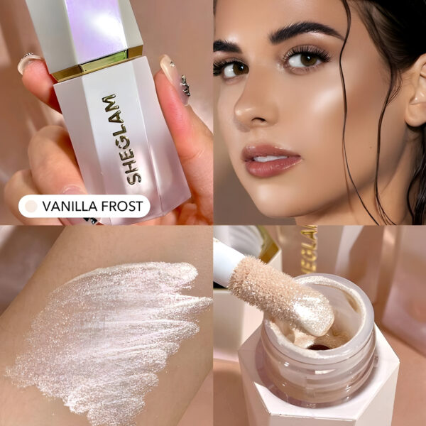 SHEGLAM Glow Bloom Liquid Highlighter-Vanilla Makeup, WMU-0018