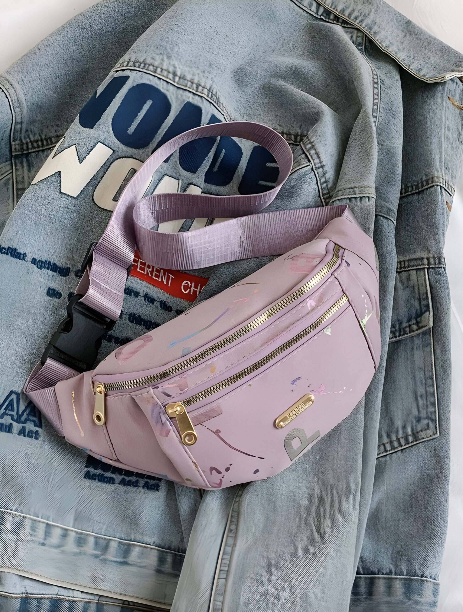 Purple Shoulder Crossbody Bag, WBG-005
