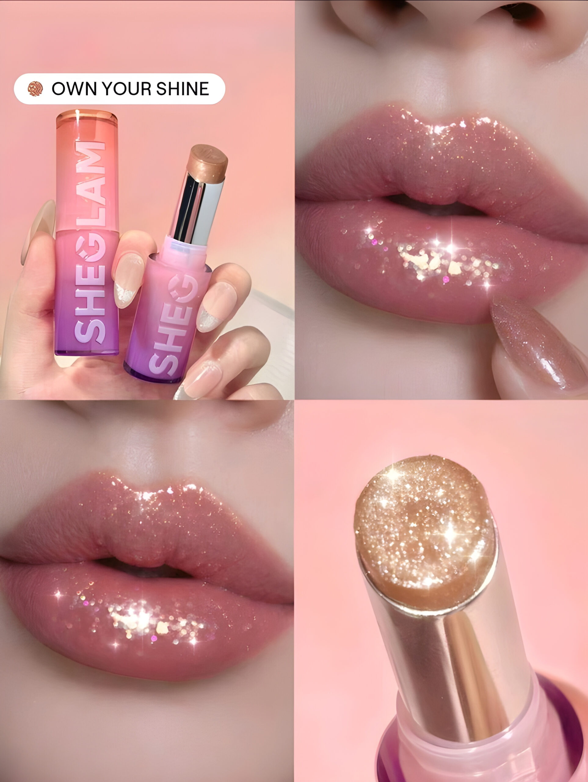 SHEGLAM  Lipstick-Own Your Shine Lip Makeup, WMU-0019